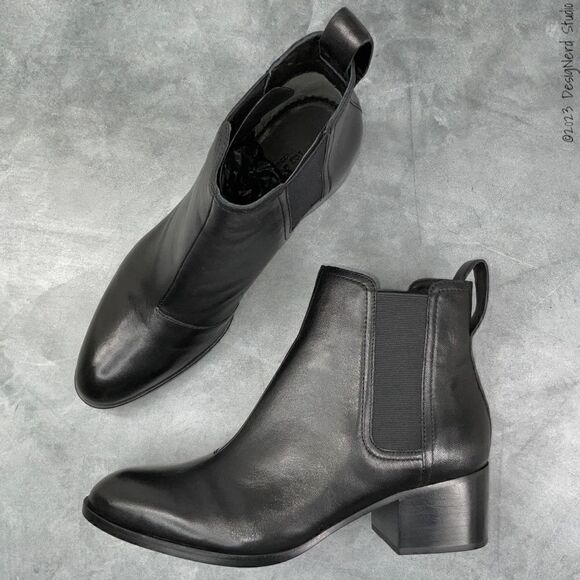 RAG & BONE WALKER LEATHER CHELSEA ANKLE BOOTS IN BLACK SIZE 8 WOMEN’S NEW IN BOX - Picture 16 of 16